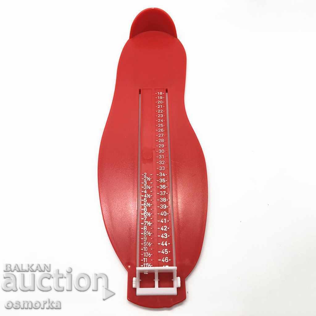 Size foot length measurement template with price 12.00 BGN | € 6.14 Size foot length measurement template with price 12.00 BGN | € 6.14