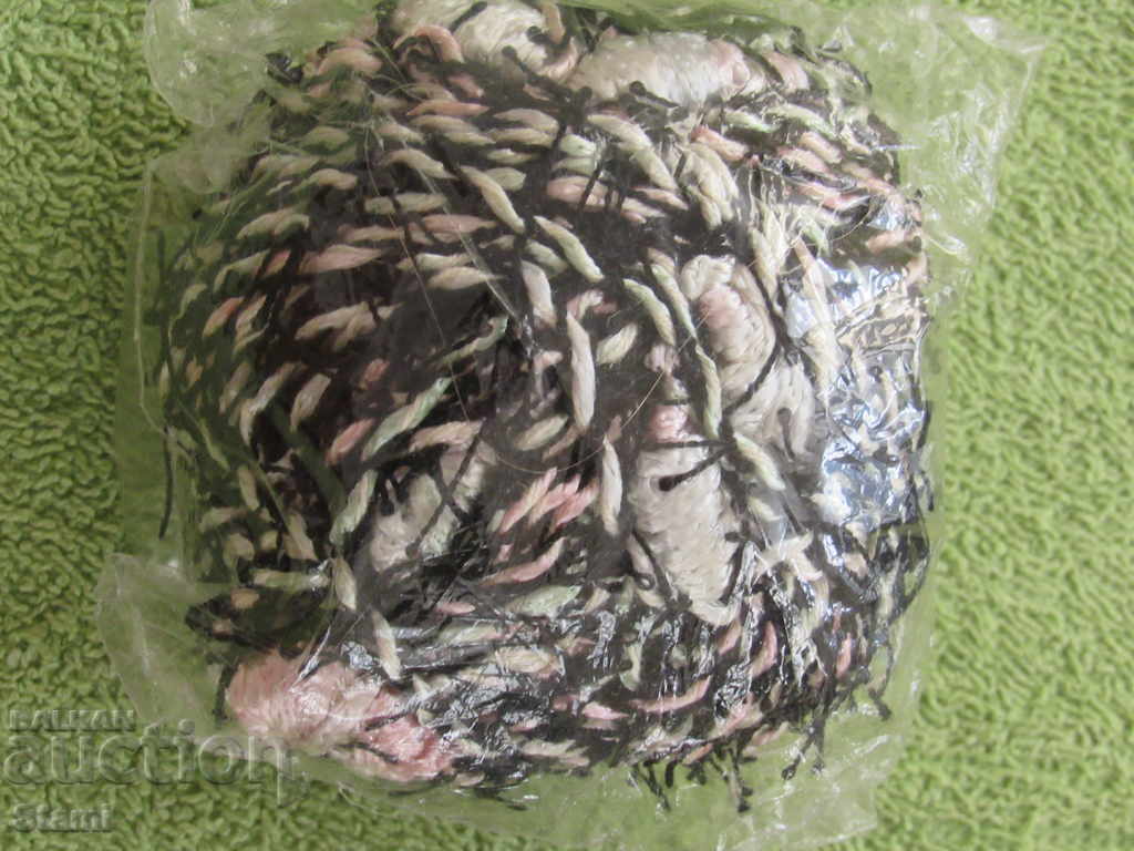 Yarn for decorations black, reseda green and pink with price 3.50 BGN | € 1.79 Yarn for decorations black, reseda green and pink with price 3.50 BGN | € 1.79