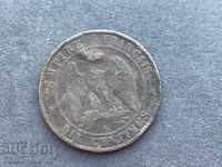 Franța 10 centimes 1854