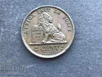 Belgia 2 Cent 1875