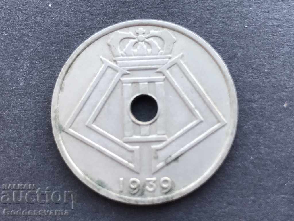 Βέλγιο 25 σεντ 1939