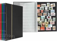 Leuchtturm албум за марки 8 черни листа  o.Logo син цвят