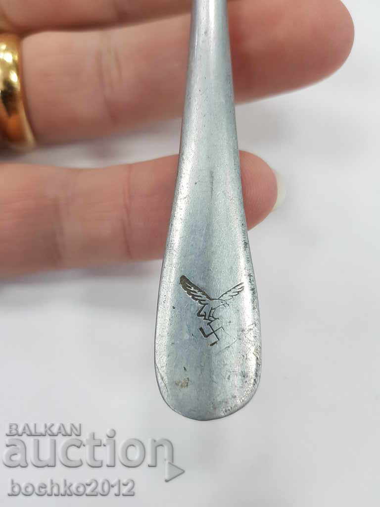 Original German military aluminum spoon with price 45.00 BGN | € 23.01 Original German military aluminum spoon with price 45.00 BGN | € 23.01