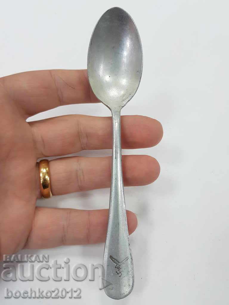 Original German military aluminum spoon
