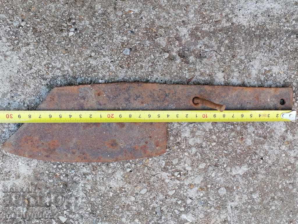 Delivery of Old forged saber, ax, pole, blade, wrought iron Delivery of Old forged saber, ax, pole, blade, wrought iron