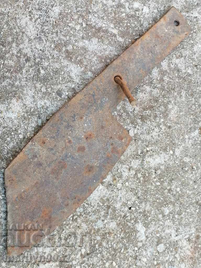 Old forged saber, ax, pole, blade, wrought iron - 6 Old forged saber, ax, pole, blade, wrought iron - 6