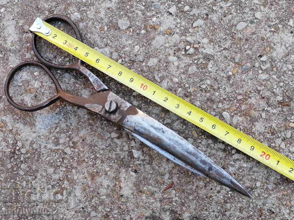 Renaissance forged scissors, wrought iron - 5