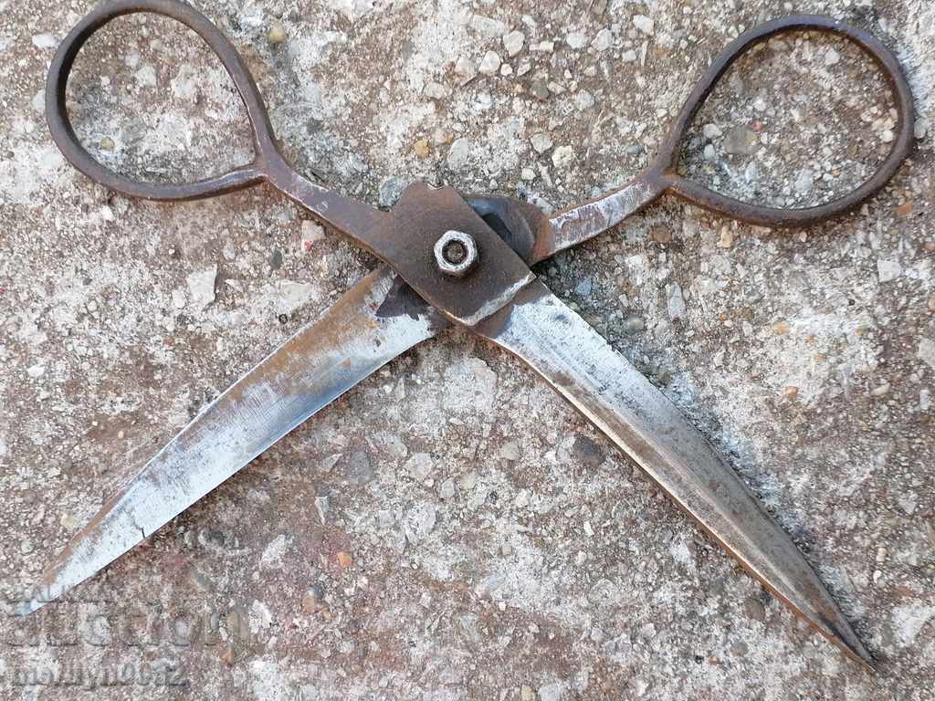 Renaissance forged scissors, wrought iron - 6