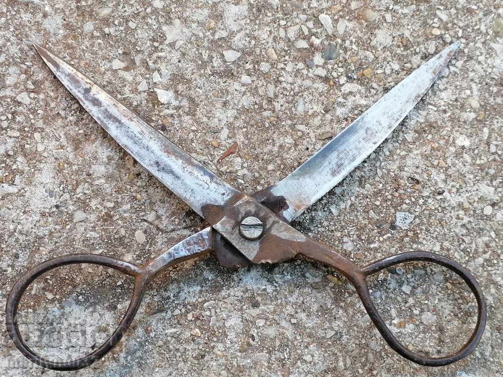 Renaissance forged scissors, wrought iron - 7