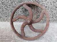 Gear from a wrought iron manufactory reducer