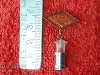 Veche insignă de fotbal sportiv orașul Nosach KUZBASS