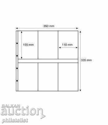 Leuchtturm Maximum 3C sheet for six cards / op 5 pcs. /