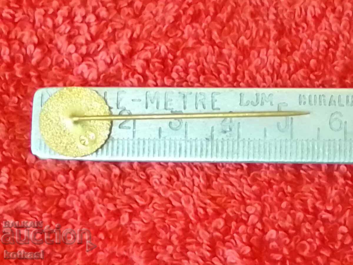 Old badge bronze pin ZA VLAST ZA SOCIALISMUS PUVB with price 2.50 BGN | € 1.28