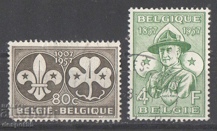 1957. Βέλγιο. Στη μνήμη του Baden-Powell.