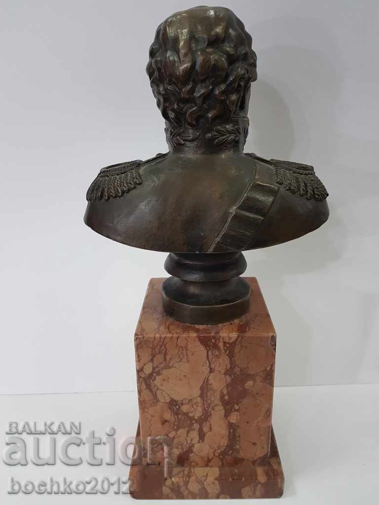 Rare bronze bust of Mikhail Kutuzov-Russia-20th century - 5