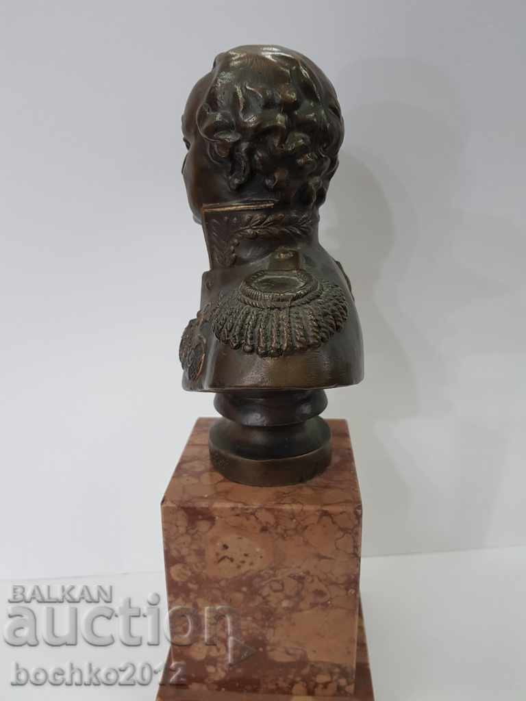 Rare bronze bust of Mikhail Kutuzov-Russia-20th century - 7