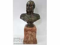 Bust rar din bronz al lui Mihail Kutuzov-Rusia-secolul XX