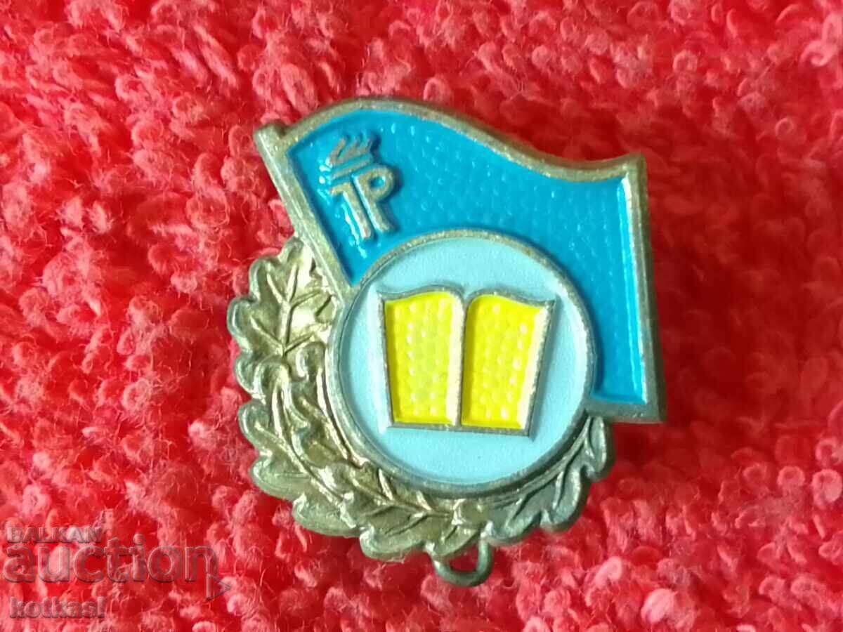 Licitație Veche insignă emailă din bronz din RDG Germania Licitație Veche insignă emailă din bronz din RDG Germania