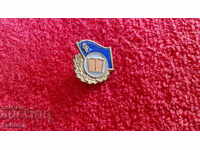 Old GDR Germany bronze enamel badge