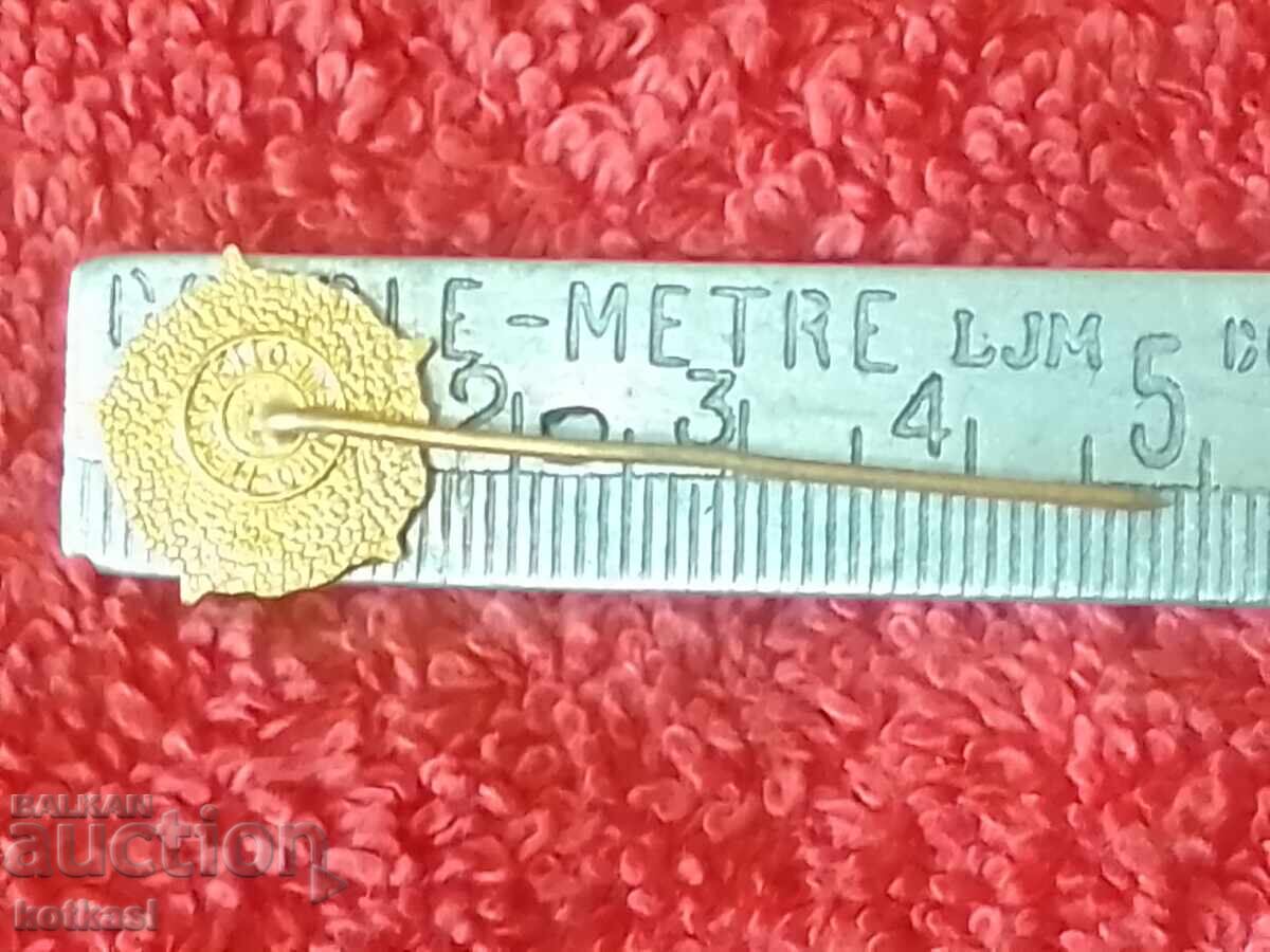Old metal bronze pin sports badge enamel with price 15.50 BGN | € 7.93 Old metal bronze pin sports badge enamel with price 15.50 BGN | € 7.93