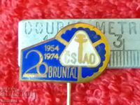 Old Solid Bronze Pin Badge 1954 - 1974