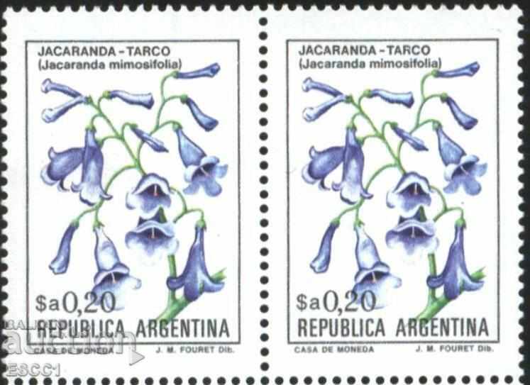 Pure brand pair Flora Flower 1983 from Argentina