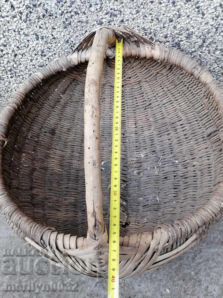 Old wicker basket, wooden, basket, paneer - 5 Old wicker basket, wooden, basket, paneer - 5