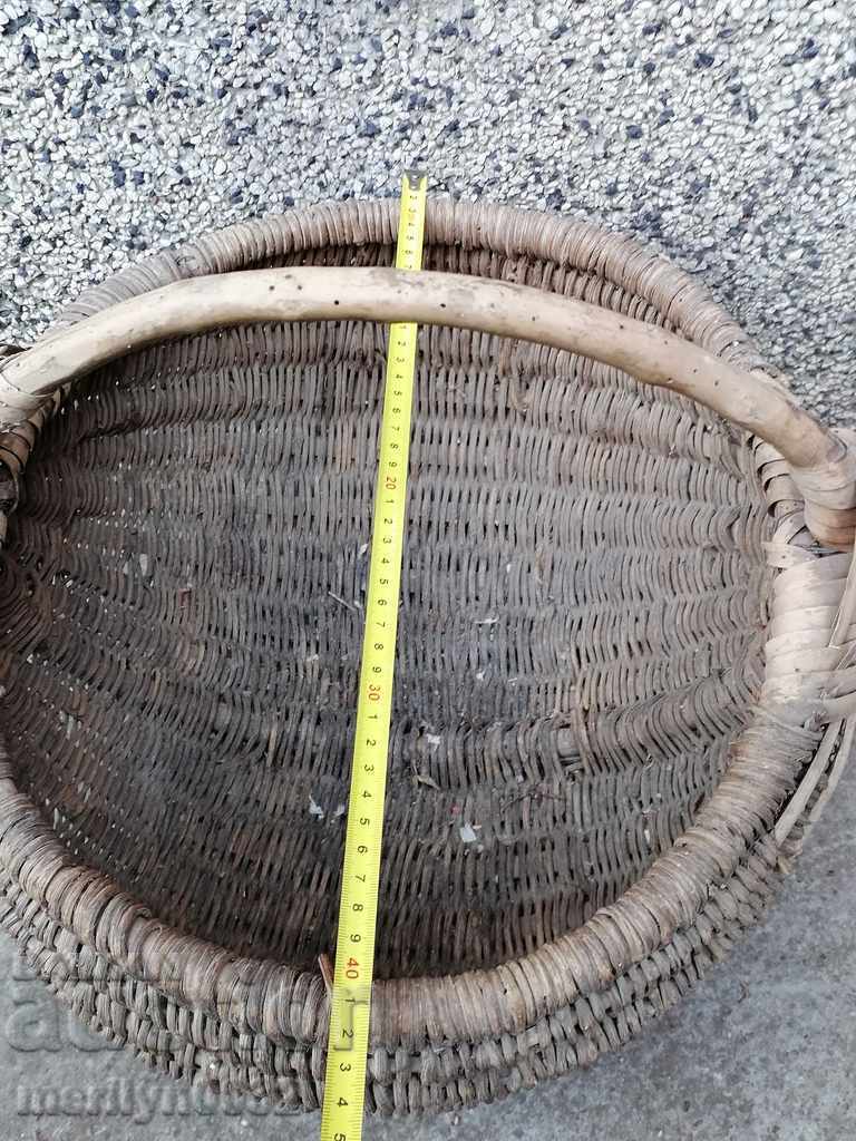 Old wicker basket, wooden, basket, paneer - 6 Old wicker basket, wooden, basket, paneer - 6