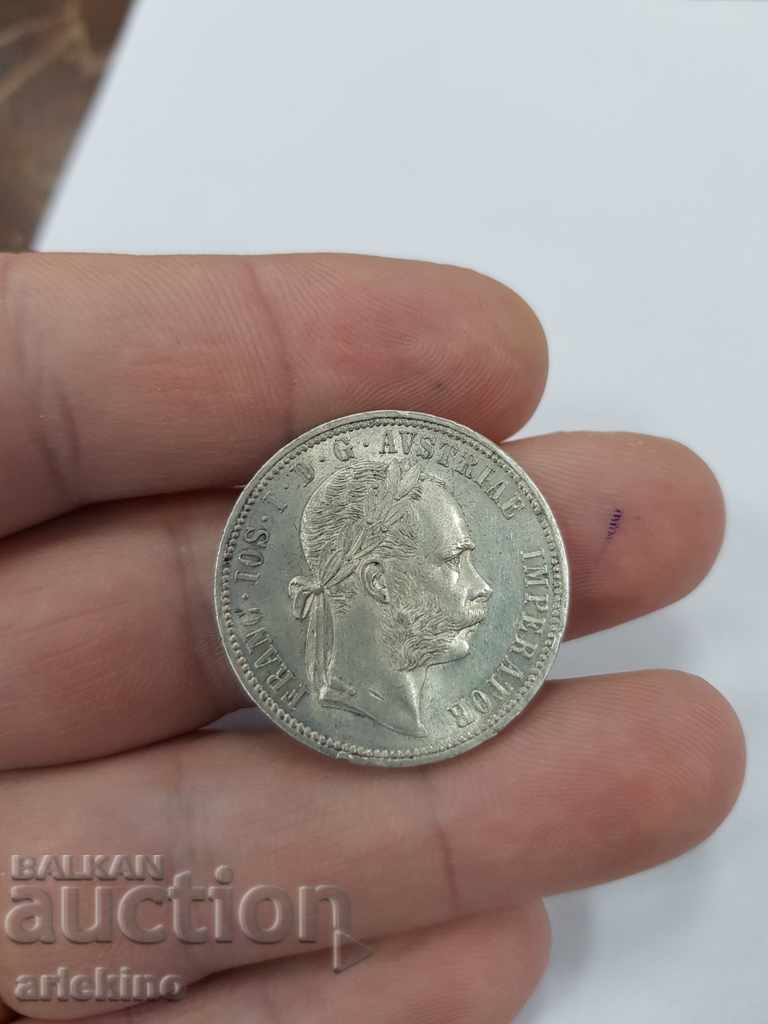 Delivery of Quality Austrian silver coin 1 FL 1878 Delivery of Quality Austrian silver coin 1 FL 1878
