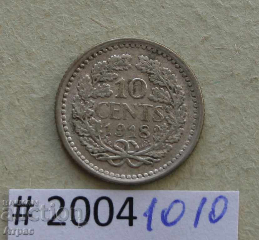10 σεντ 1918 Ολλανδία