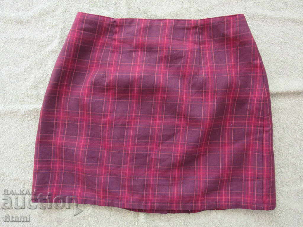 Fustă scurtă în carouri, mărimea 36 - 6