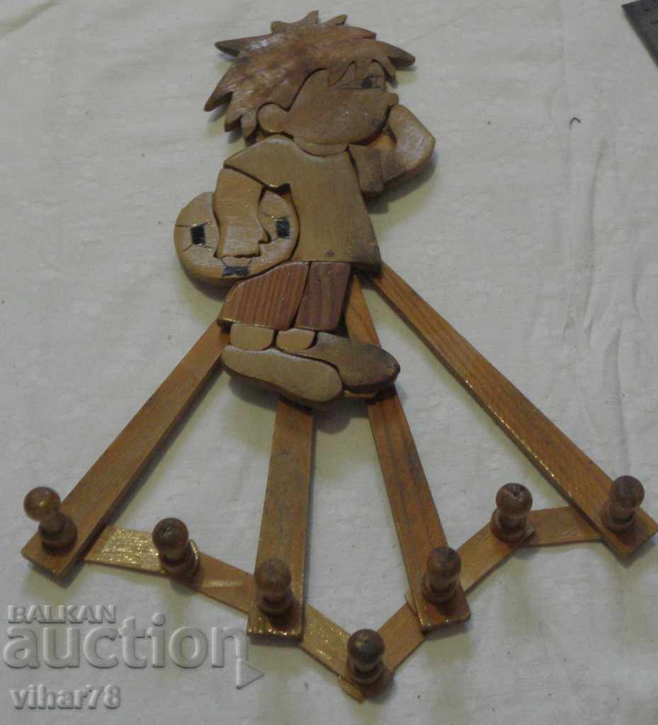 стара дървена закачалка - 6