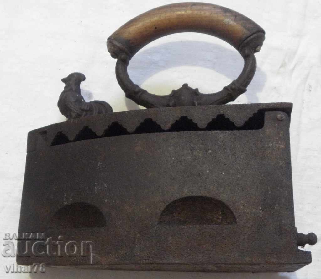 Auction  old iron on fire