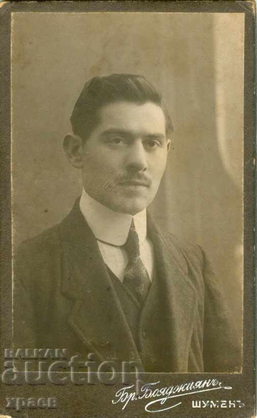 OLD PHOTOGRAPH - CARDBOARD - B.BOYADZHIAN – SHUMEN - M2154