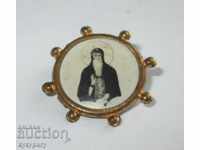 Old religious badge sign mini icon of St. Ivan Rilski