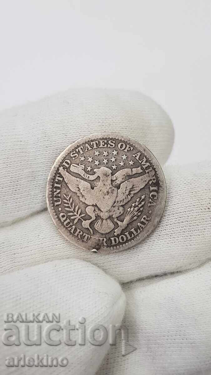 Srebŭro αμερικάνικο νόμισμα με σπάνια σφραγίδα!!!! 1916 - 5