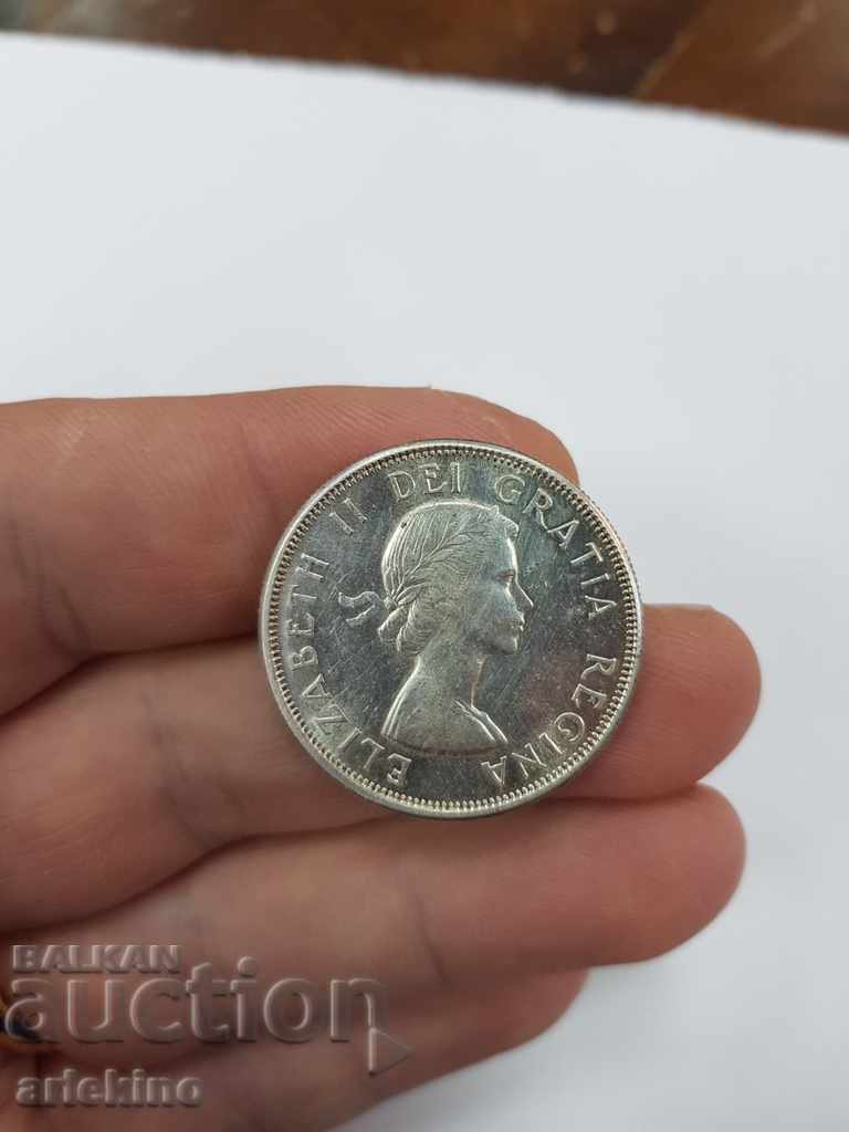 Top quality silver Canadian 50 cent coin 1963 - 5 Top quality silver Canadian 50 cent coin 1963 - 5