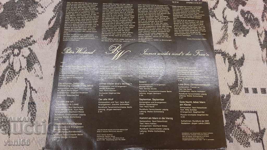 Auction Gramophone record Peter Wieland Auction Gramophone record Peter Wieland