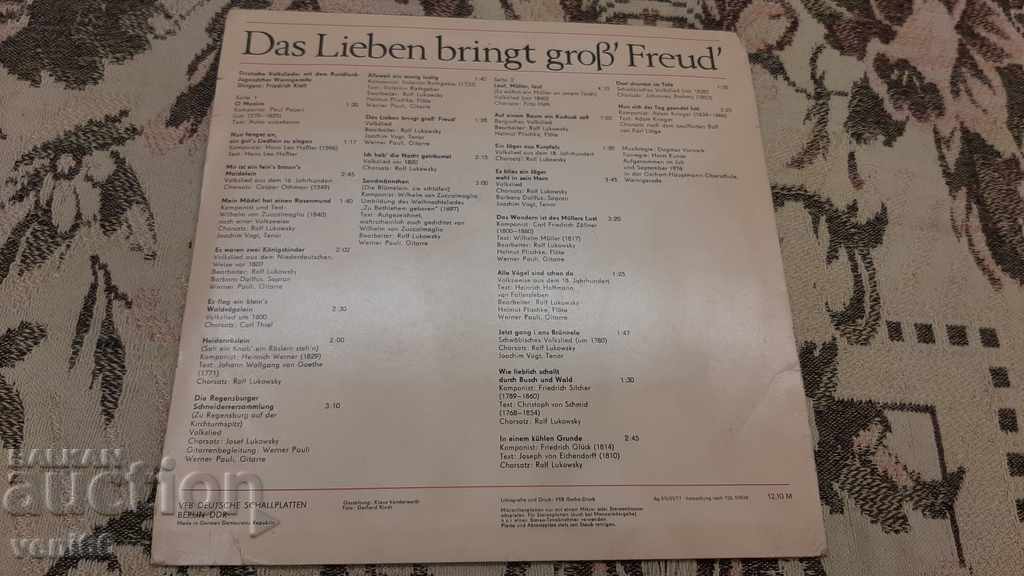 Auction Gramophone record - German folklore Auction Gramophone record - German folklore