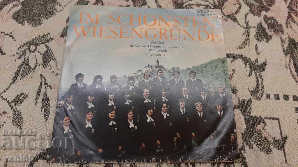 Gramophone record - Folk choir by Gerhart Haupmann