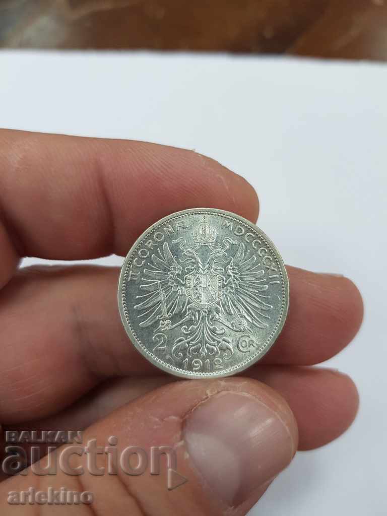 Collectible silver Austrian coin 2 cor 1912 with price 45.00 BGN | € 23.01 Collectible silver Austrian coin 2 cor 1912 with price 45.00 BGN | € 23.01
