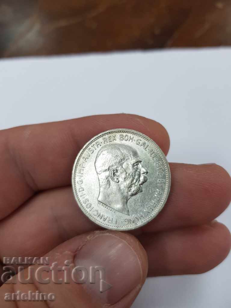 Collectible silver Austrian coin 2 cor 1912 - 5 Collectible silver Austrian coin 2 cor 1912 - 5