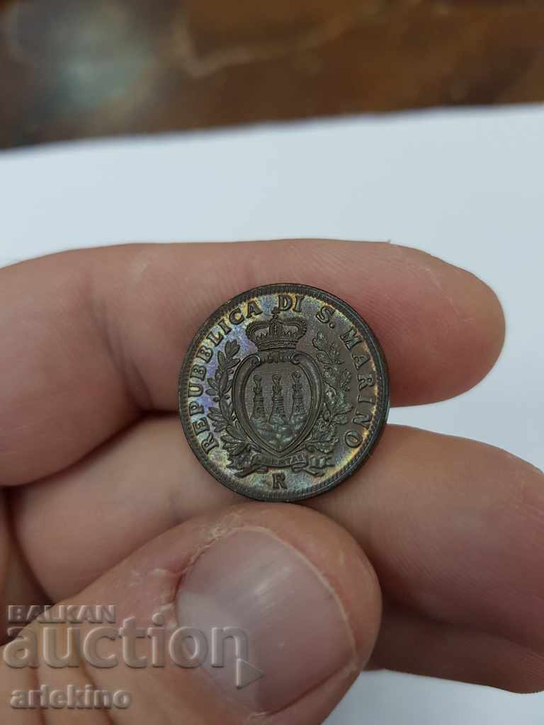 Auction Rare coin 10 centisimi San Marino 1937 Auction Rare coin 10 centisimi San Marino 1937