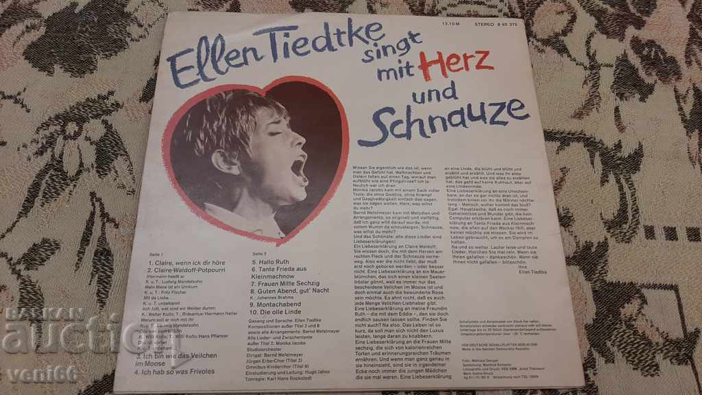 Auction Gramophone record - Songs for children Auction Gramophone record - Songs for children