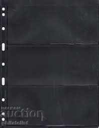 VARIO 3S - black sheets for six banknotes per sheet - 195x85 mm