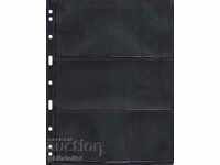 VARIO 3S - black sheets for six banknotes per sheet - 195x85 mm