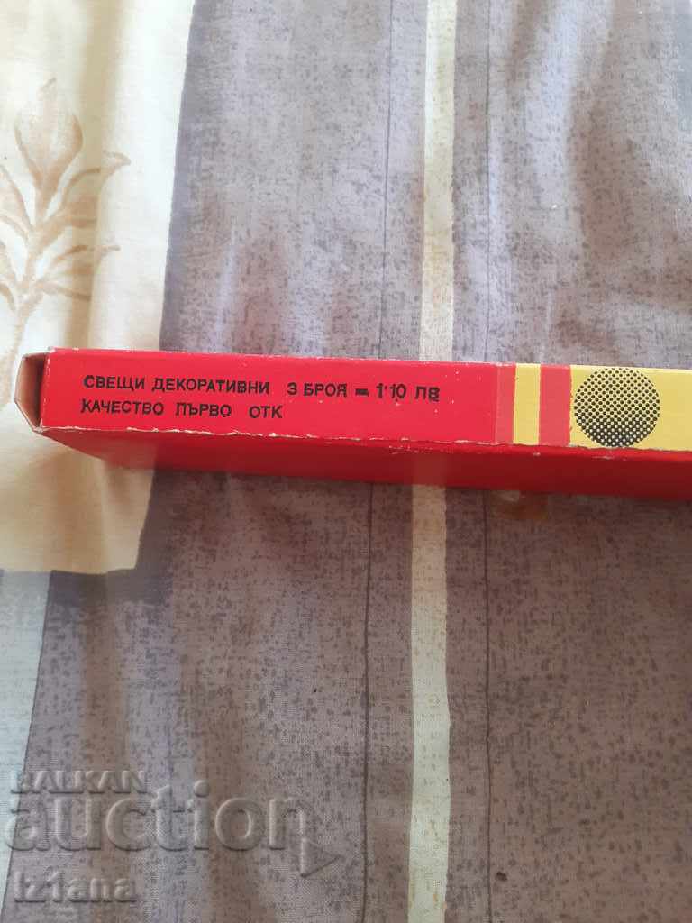 Auction Old decorative candles Auction Old decorative candles