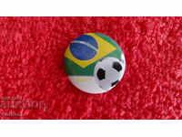 Old sports football badge Brazil