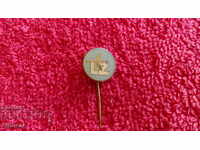 Old social badge bronze pin aviation Balkan