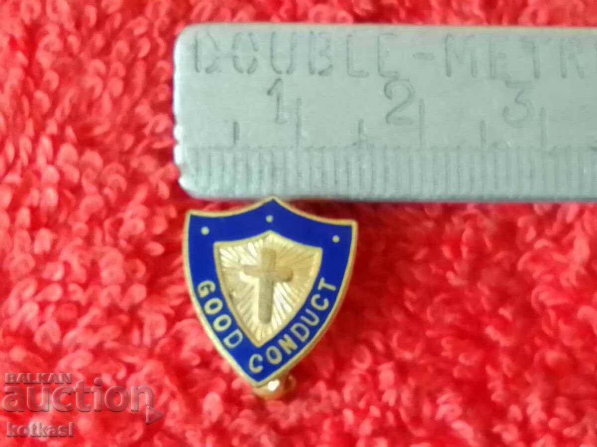 Old Badge Knight Bronze Enamel GOOD MANUAL Old Badge Knight Bronze Enamel GOOD MANUAL